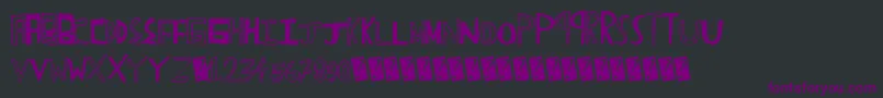 Funtrucks Font – Purple Fonts on Black Background