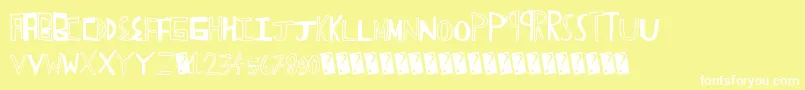 Funtrucks Font – White Fonts on Yellow Background