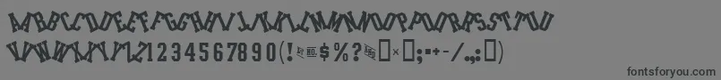 IntramuralJumbledJl Font – Black Fonts on Gray Background