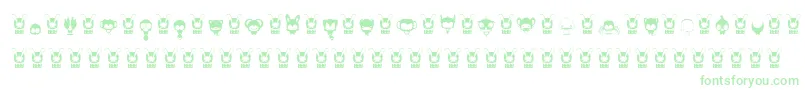 AnimalKai Font – Green Fonts on White Background