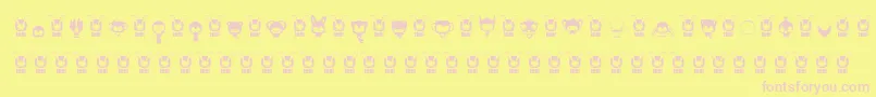 AnimalKai Font – Pink Fonts on Yellow Background