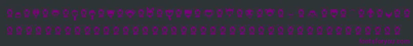 AnimalKai Font – Purple Fonts on Black Background
