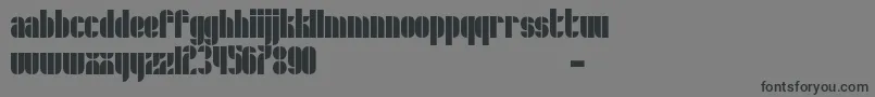 フォントSchrofer – 黒い文字の灰色の背景