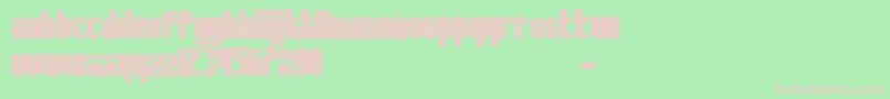 Schrofer Font – Pink Fonts on Green Background