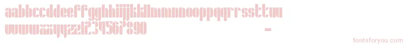 フォントSchrofer – 白い背景にピンクのフォント