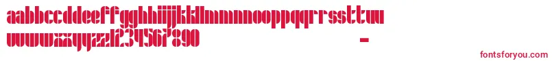 Шрифт Schrofer – красные шрифты на белом фоне