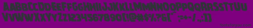 Howlinmadleft Font – Black Fonts on Purple Background