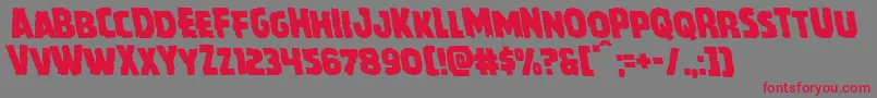 Howlinmadleft Font – Red Fonts on Gray Background