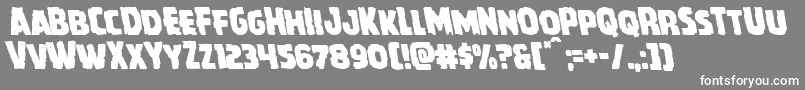 Howlinmadleft Font – White Fonts on Gray Background