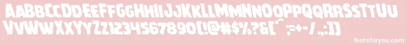 Howlinmadleft Font – White Fonts on Pink Background