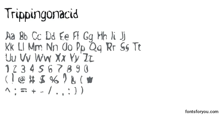 Fuente Trippingonacid - alfabeto, números, caracteres especiales