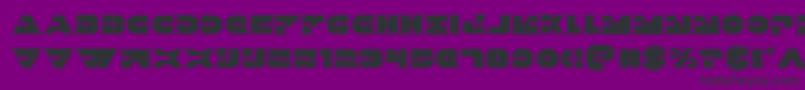 Triggermanpro-Schriftart – Schwarze Schriften auf violettem Hintergrund