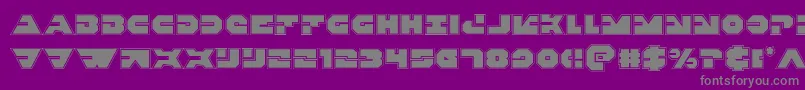 Weitere Informationen zur Triggermanpro-Schriftart Triggermanpro-Schriftart – Graue Schriften auf violettem Hintergrund