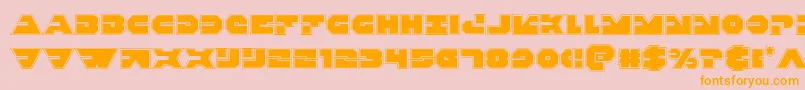 Triggermanpro Font – Orange Fonts on Pink Background