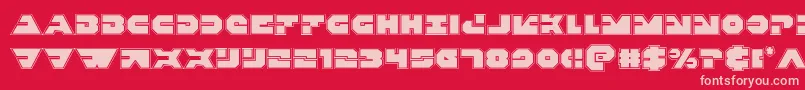 Triggermanpro Font – Pink Fonts on Red Background