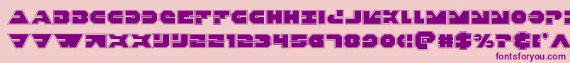 Triggermanpro Font – Purple Fonts on Pink Background
