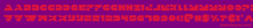 Triggermanpro Font – Red Fonts on Purple Background