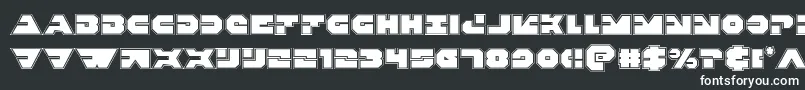 Шрифт Triggermanpro – белые шрифты на чёрном фоне