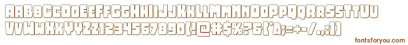 Opusmundi3D Font – Brown Fonts on White Background