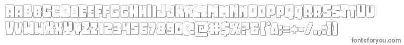 Opusmundi3D Font – Gray Fonts on White Background