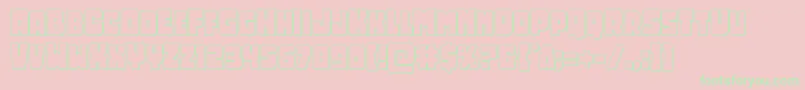 Opusmundi3D Font – Green Fonts on Pink Background