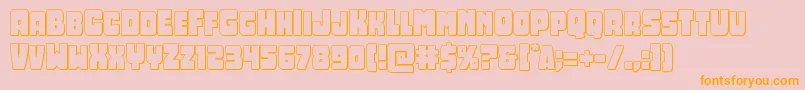 Opusmundi3D Font – Orange Fonts on Pink Background