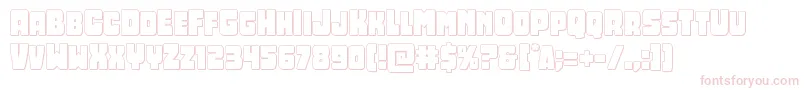 Opusmundi3D-Schriftart – Rosa Schriften auf weißem Hintergrund