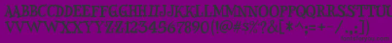 SnidelyRegular Font – Black Fonts on Purple Background