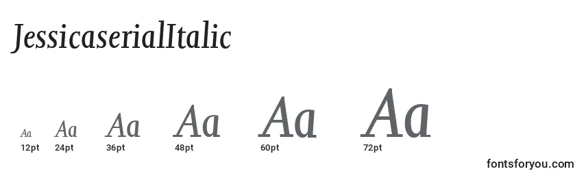 JessicaserialItalic Font Sizes