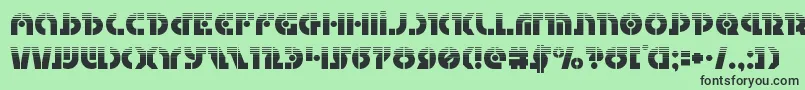 Questlokhalf Font – Black Fonts on Green Background