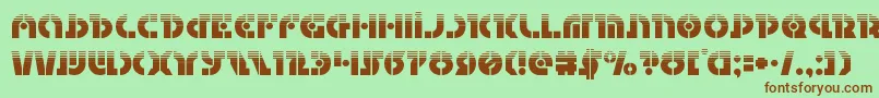 Questlokhalf Font – Brown Fonts on Green Background