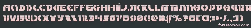 Questlokhalf-Schriftart – Rosa Schriften auf schwarzem Hintergrund