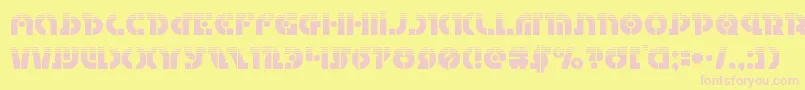 Шрифт Questlokhalf – розовые шрифты на жёлтом фоне