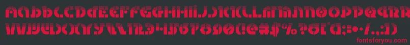 Questlokhalf Font – Red Fonts on Black Background
