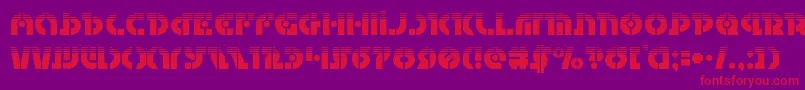 Questlokhalf Font – Red Fonts on Purple Background