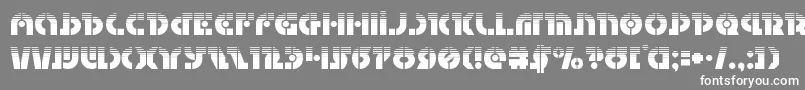 フォントQuestlokhalf – 灰色の背景に白い文字