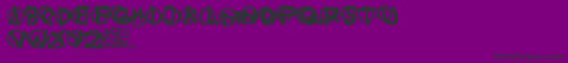 Hardware Font – Black Fonts on Purple Background