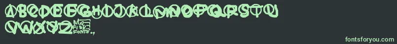 Hardware Font – Green Fonts on Black Background