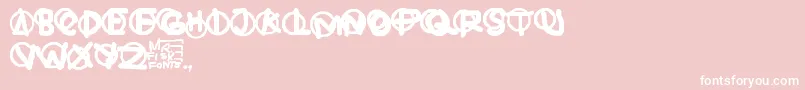 Hardware Font – White Fonts on Pink Background