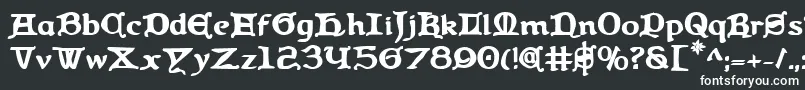 Шрифт Queencountryb – белые шрифты