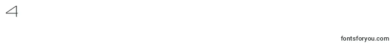 Шрифт Prounc – шрифты цифры 4