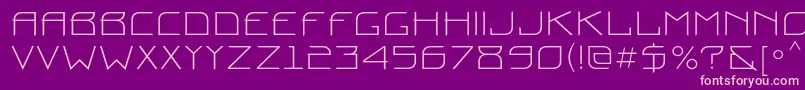 Prounc Font – Pink Fonts on Purple Background