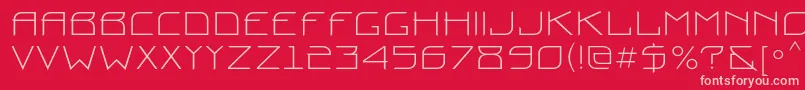 Prounc Font – Pink Fonts on Red Background