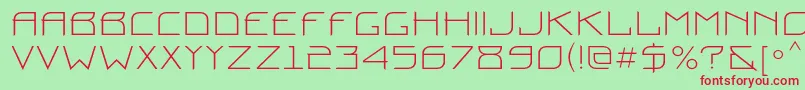 Prounc Font – Red Fonts on Green Background