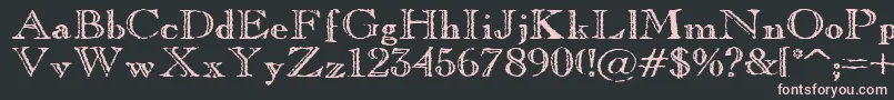 OldCopperfield Font – Pink Fonts on Black Background