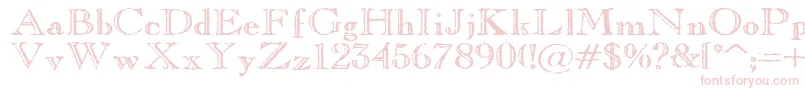 OldCopperfield Font – Pink Fonts on White Background