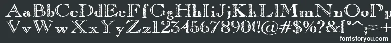 OldCopperfield Font – White Fonts on Black Background