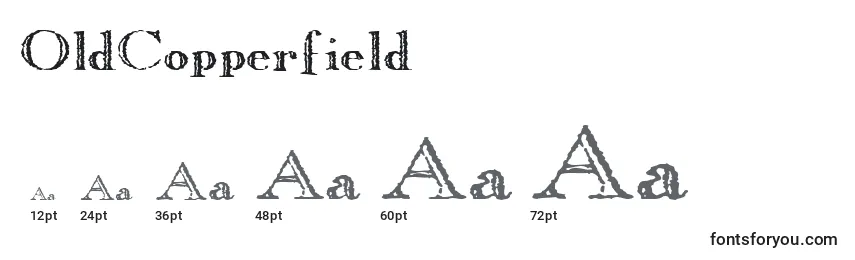 Größen der Schriftart OldCopperfield