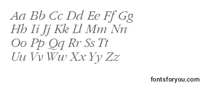 Überblick über die Schriftart PfgaramondtextItalic