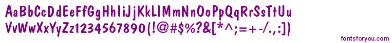 Domcasualstd Font – Purple Fonts on White Background